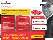 Tablet Screenshot of mediaservis.cz